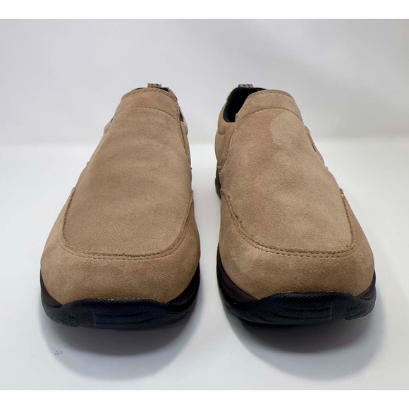 L.L.Bean Comfort Moc Slip On Shoes Mens 10.5 M Tan Suede Casual Walking Loafers main image 4